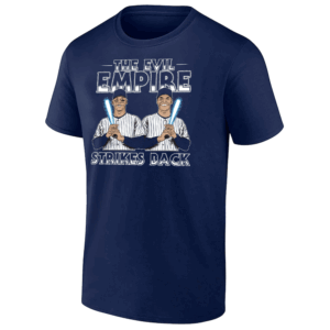 THE EVIL EMPIRE STRIKES BACK SHIRT Juan Soto, Aaron Judge and Giancarlo Stanton, 2024 American League Champions T Shirt New York Yankees