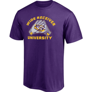 WIDE RECEIVER UNIVERSITY SHIRT LSU Football, Geaux Tigers, LSU Tigers