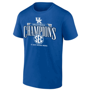 2024 SEC Volleyball Regular Season Champions Locker Room T Shirt Kentucky Wildcats