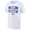 BACK WHERE WE BELONG SHIRT Southern Methodist Univ Football, SMU Mustangs
