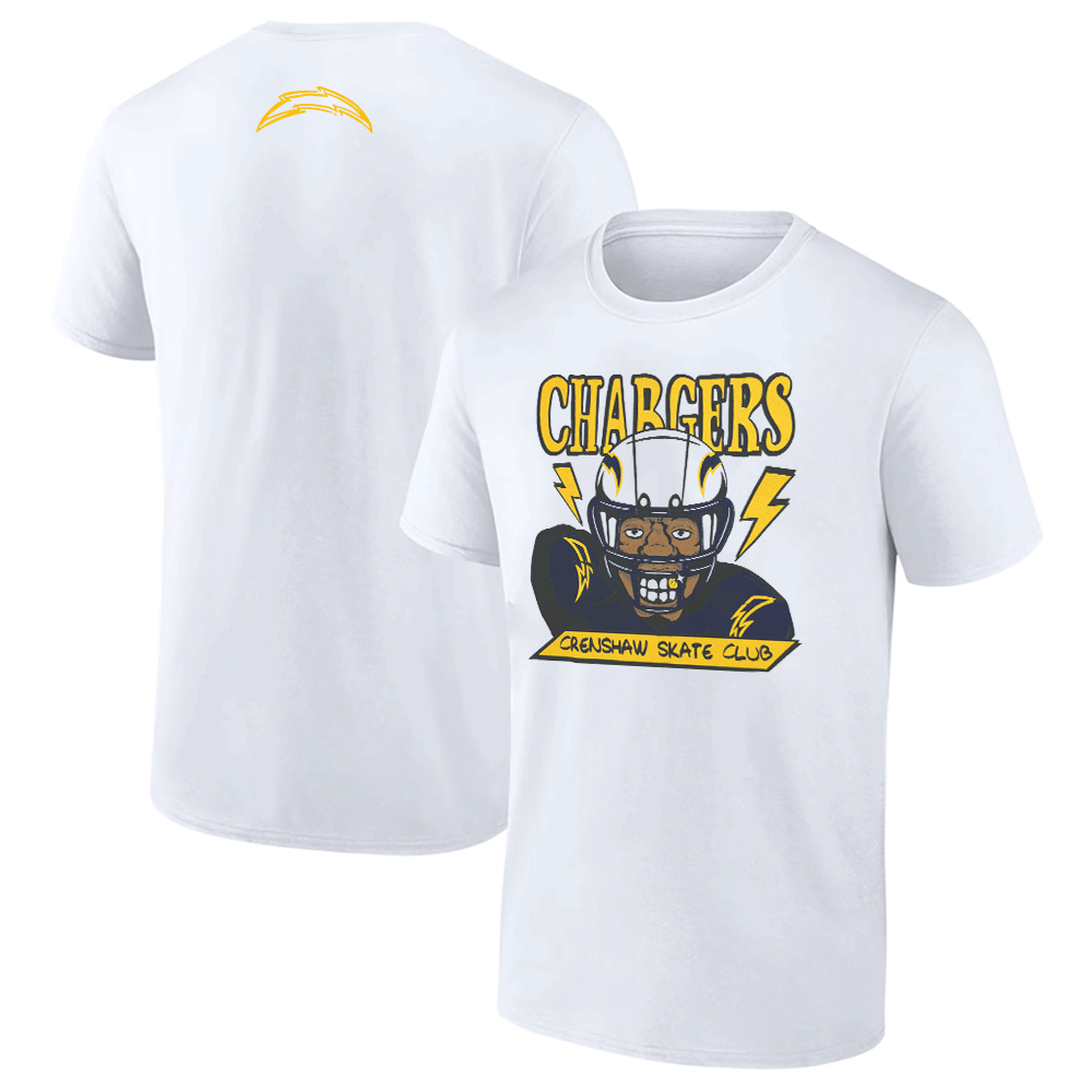 Crenshaw Skate Club - Player 2.0 Shirt Los Angeles Chargers Crenshaw Skate Club Player 2.0 Shirt Los Angeles Chargers