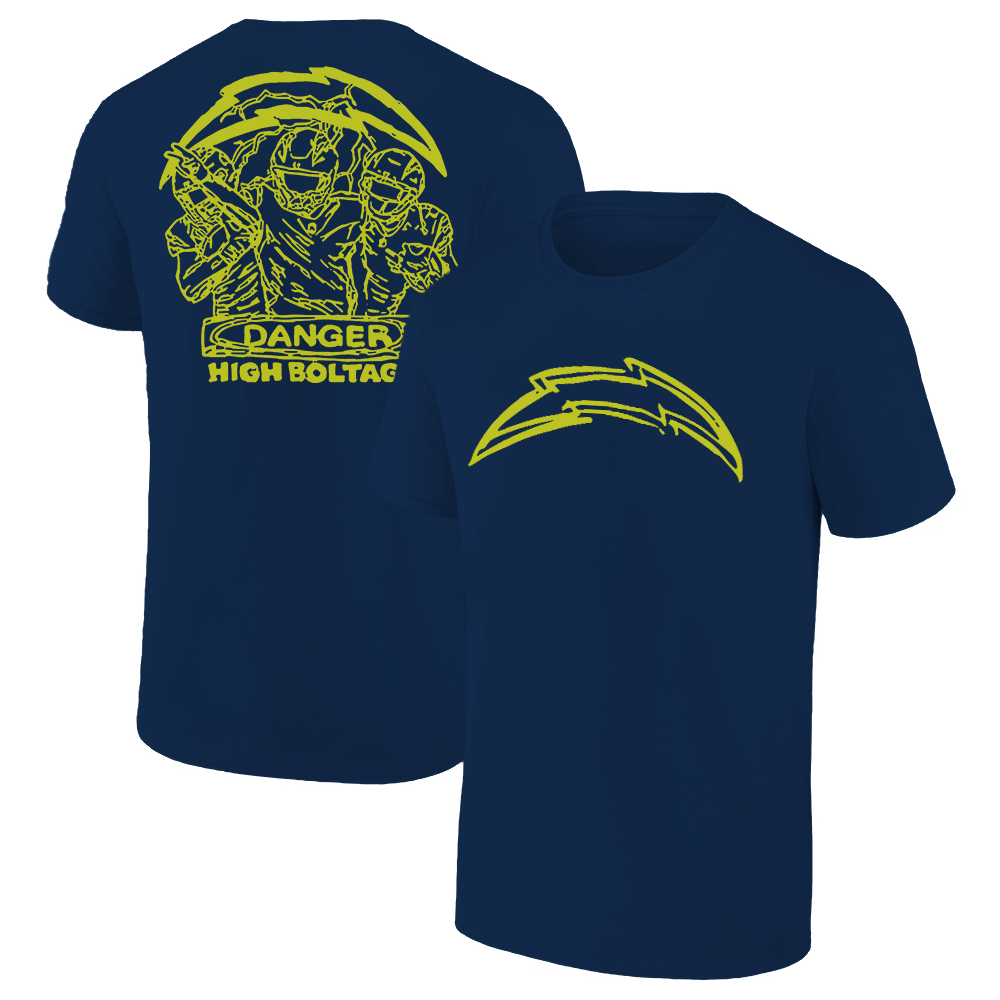 DANGER HIGH BOLTAGE SHIRT The Bolt, Los Angeles Chargers DANGER HIGH BOLTAGE SHIRT The Bolt, Los Angeles Chargers