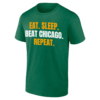 EAT. SLEEP. BEAT CHICAGO. REPEAT. SHIRT Green Bay Packers
