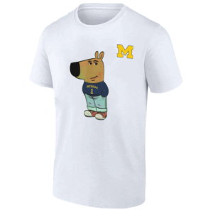 I Am Just a Chill Guy Shirt Chill Guy in Michigan Wolverines Jersey – Funny Meme T Shirt