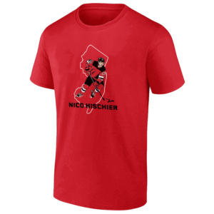 NEW JERSEY HOCKEY STATE STAR SHIRT Nico Hischier New Jersey Devils