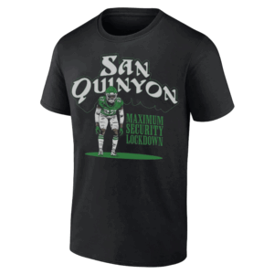 SAN QUINYON MAXIMUM SECURITY LOCKDOWN SHIRT Quinyon Mitchell, Philadelphia Eagles