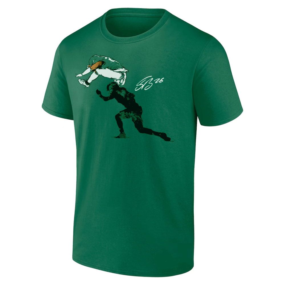 THE REVERSE HURDLE SHIRT Saquon Barkley, Philadelphia Eagles THE REVERSE HURDLE SHIRT Saquon Barkley, Philadelphia Eagles