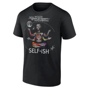 Vintage Meditation Colorful Will Wood Basic Selffish Funny T Shirt