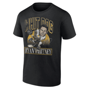 WHITE DOG RYAN WHITNEY SHIRT Spittin Chiclets x NHL Alumni Association, Pittsburgh Penguins