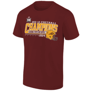 2024 Big 12 Football Conference Champions Locker Room T Shirt Arizona State Sun Devils