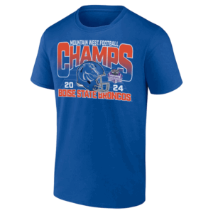 2024 Mountain West Conference Football Champions T Shirt Boise State Broncos