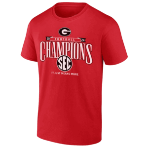 2024 SEC Football Conference Champions Locker Room T Shirt Georgia Bulldogs