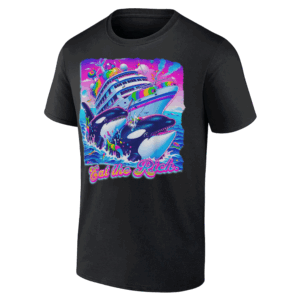 EAT THE RICH SHIRT Whale 90s Orca Funny Whale Animal Yacht Retro T Shirt