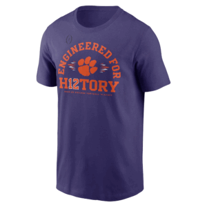 ENGINEERED FOR HISTORY SHIRT 2024 College Football Playoff, Clemson Tigers