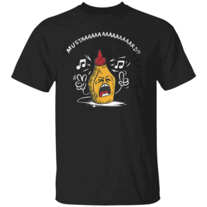 Funny Mustard Lamar TV Off Parody Mustard Bottle Sing T Shirt