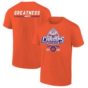 GREATNESS IS BEING A ACC CHAMPION SHIRT 2024 ACC Football Conference Champions Locker Room T Shirt Clemson Tigers