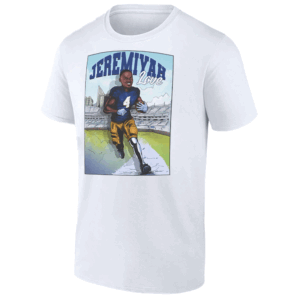 JL CARTOON GRAPHIC SHIRT Jeremiyah Love, Notre Dame Fighting Irish