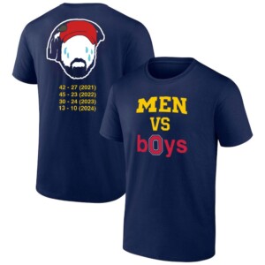 MEN VS BOYS 2024 SHIRT Michigan Beat Ohio 2024, Jim Harbaugh, Michigan Football, Michigan Wolverines