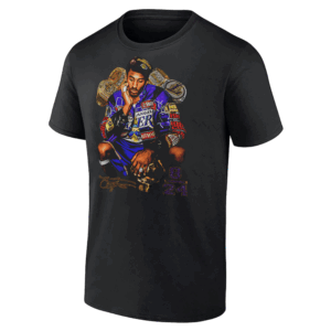 Mamba History in Gold Shirt The Rings Champions, Kobe Bryan, Los Angeles Lakers
