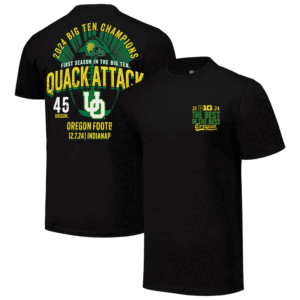 QUACK ATTACK SCORE SHIRT 2024 Big Ten Football Conference Champions, Oregon Ducks