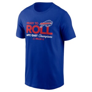 READY TO ROLL AFC EAST CHAMPIONS SHIRT 2024 AFC East Division Champions Locker Room Trophy Collection T Shirt Buffalo Bills