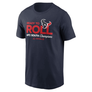 READY TO ROLL SHIRT 2024 AFC South Division Champions Locker Room Trophy Collection T Shirt, Houston Texans