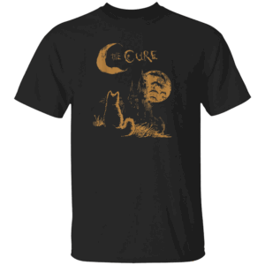 Retro The Cure Shirt Vintage Cat Moon The Cure Cat Lover