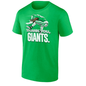 THANK YOU, GIANTS SHIRT THE REVERSE HURDLE SHIRT Saquon Barkley, Philadelphia Eagles
