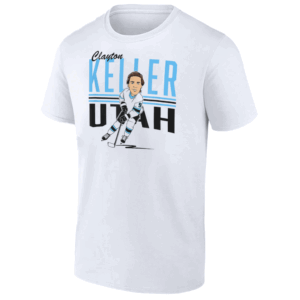 Utah Hockey Center Ice Caricature Shirt Clayton Keller, Utah Hockey Club