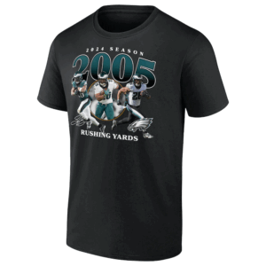 2024 SEASON 2005 RUSHING YARDS SHIRT Saquon Barkley Tops 2000 Yards Rushing, Philadelphia Eagles