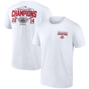 2025 Cotton Bowl Champions Scores Shirt 2025 College Football Playoff, Ohio State Buckeyes