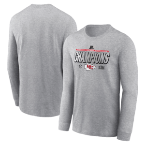 AMERICAN FOOTBALL CONFERENCE CHAMPIONS LONG SLEEVE 2024 AFC Champions Locker Room Trophy Shirt, Kansas City Chiefs
