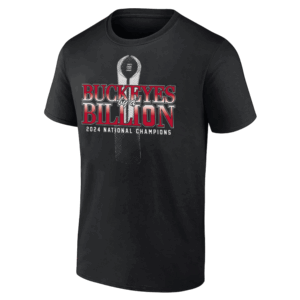 BUCKEYES BY A BILLION SHIRT 2024 National Champions, College Football Playoff, Ohio State Buckeyes