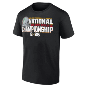 CFP National Championship 2025 Helmet Shirt Ohio State Buckeyes, Black