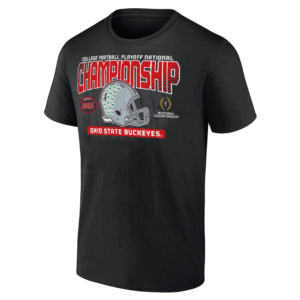 CFP National Championship 2025 Shirt Ohio State Buckeyes, Black