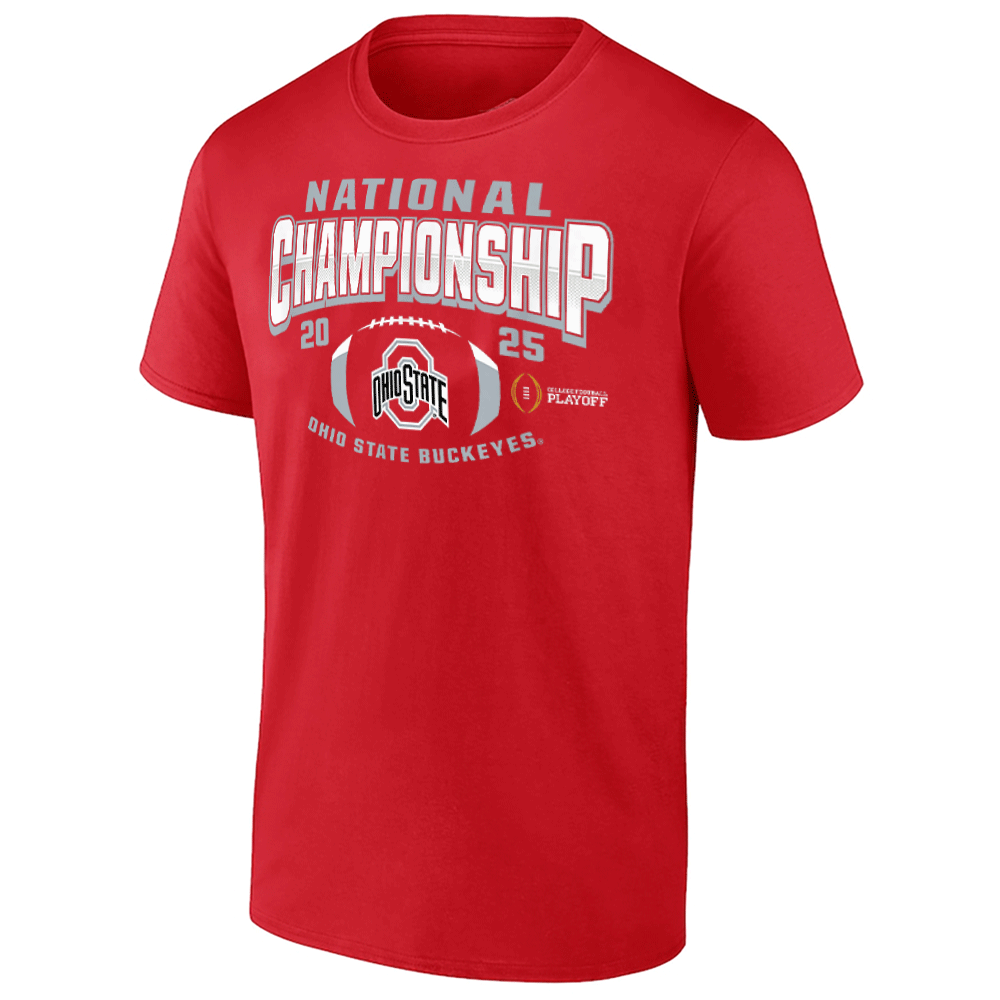 CFP National Championship 2025 Shirt Ohio State Buckeyes, Red CFP National Championship 2025 Shirt Ohio State Buckeyes, Red