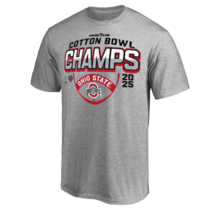 Cotton Bowl Champs 2025 CFP Shirt Ohio State Buckeyes, Grey