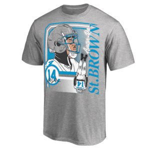 DETROIT COLLAGE FRAME SHIRT Amon Ra St. Brown, Detroit Lions