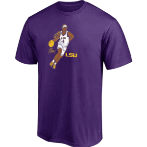 LSU BASKETBALL SUPERSTAR POSE SHIRT LSU Women's Basketball, Flau'jae Johnson, LSU Tigers