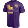 LSU Basketball Text Logo Overlay T Shirt LSU Tigers