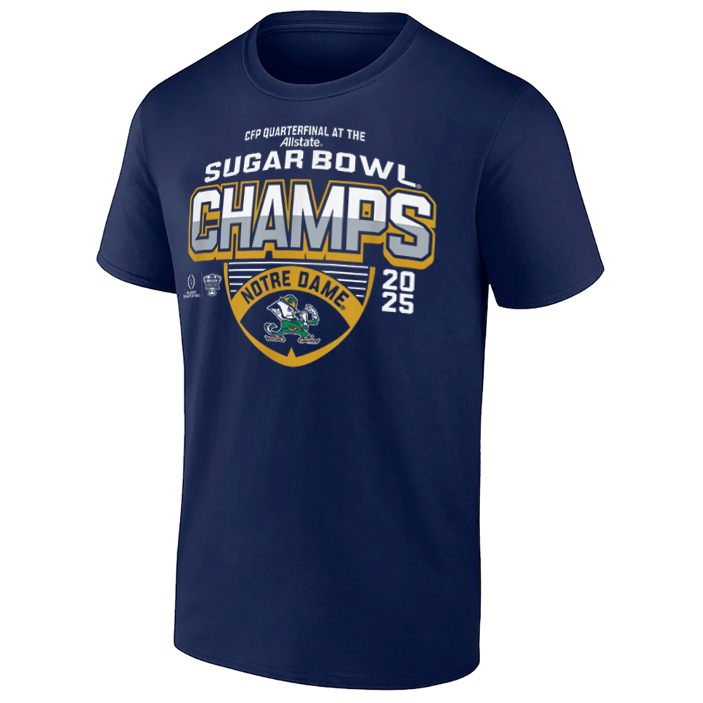 Notre Dame Sugar Bowl Champs 2025 Icon Shirt Notre Dame Fighting Irish Notre Dame Sugar Bowl Champs 2025 Icon Shirt Notre Dame Fighting Irish