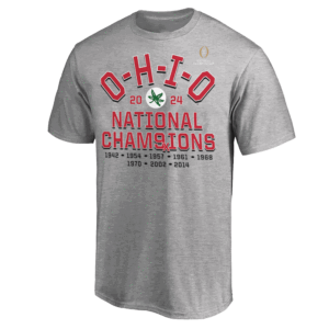 OHIO 2024 9X NATIONAL CHAMPIONS SHIRT College Football Playoff, Ohio State Buckeyes