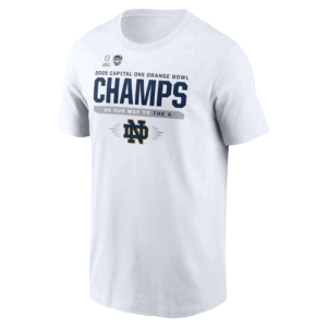 ON OUR WAY TO THE A SHIRT 2025 Capital One Orange Bowl Champs, Notre Dame Fighting Irish