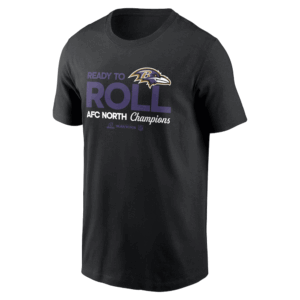 READY TO ROLL SHIRT 2024 AFC North Division Champions Locker Room, Baltimore Ravens