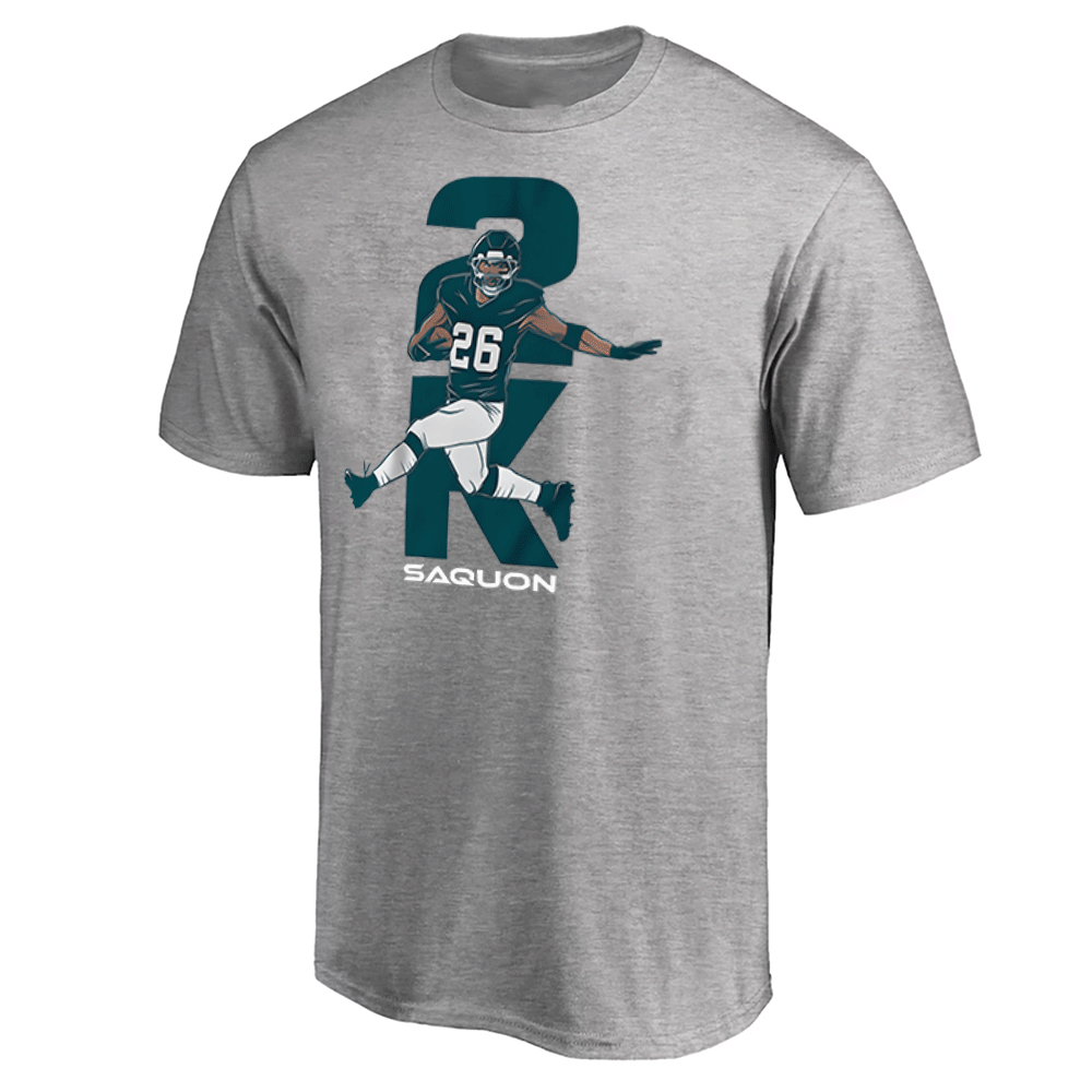 SAQUON 2K SHIRT Saquon Barkley Tops 2000 Yards Rushing, Philadelphia Eagles SAQUON 2K SHIRT Saquon Barkley Tops 2000 Yards Rushing, Philadelphia Eagles