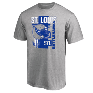 STL FOOTBALL HELMET SHIRT St. Louis Battlehawks
