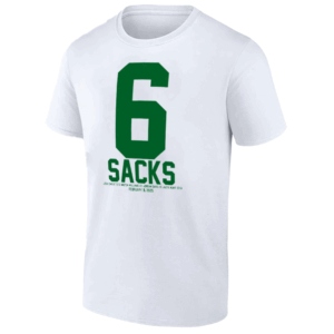6 SACKS SHIRT Josh Sweat, Milton Williams, Jordan Davis, & Jalyx Hunt, Super Bowl LIX Champions Parade, Philadelphia Eagles