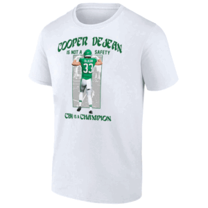 COOPER DE JEAN IS NOT A SAFETY CB1 IS A CHAMPIONS SHIRT Super Bowl LIX Champions, Philadelphia Eagles