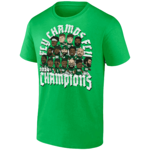 FLY CHAMPS FLY CHAMPIONS ROSTER CARICATURE SHIRT Jalen Hurts, Super Bowl LIX Champions, Philadelphia Eagles