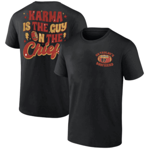 GO TAYLOR'S BOYFRIEND KARMA IS THE GUY ON THE CHIEFS SHIRT Talor Swift, Travis Kelce, Kansas City Chiefs